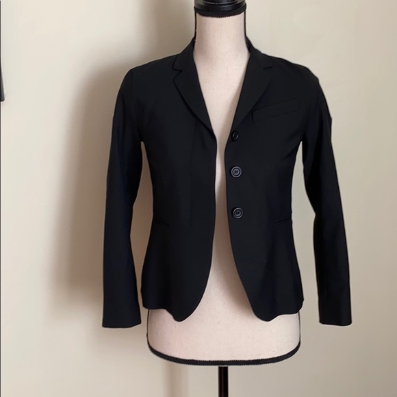 Theory Jackets & Blazers - Theory Wool Black Three Buttons Blazer Size 00
